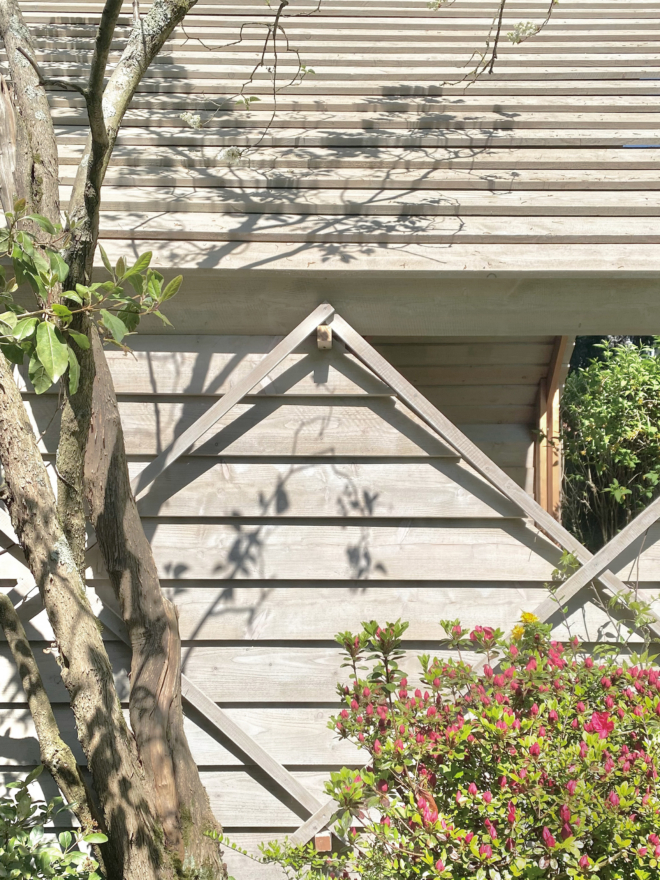 2a studio Gartenhaus Fenster Loggia