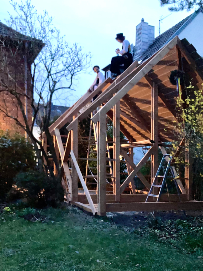 2a studio Gartenhaus Richtfest