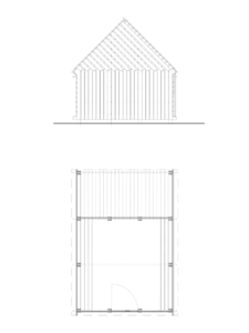 2a studio Gartenhaus Zeichnung I