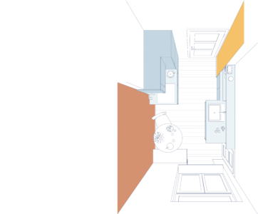 2a studio Splendida Bologna Grundrissperspektive